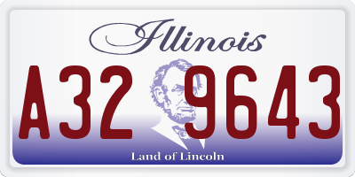 IL license plate A329643