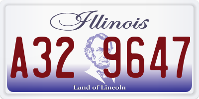 IL license plate A329647