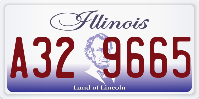 IL license plate A329665