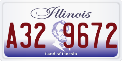 IL license plate A329672