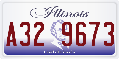 IL license plate A329673