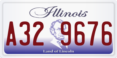 IL license plate A329676