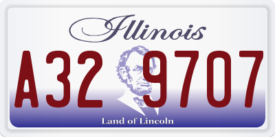 IL license plate A329707