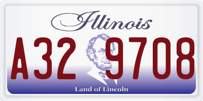 IL license plate A329708