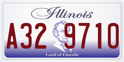 IL license plate A329710