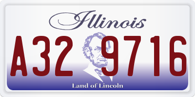 IL license plate A329716