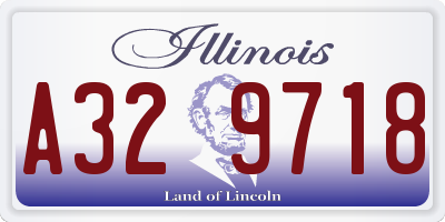 IL license plate A329718