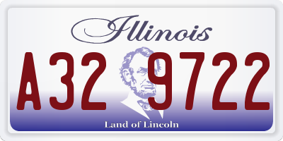 IL license plate A329722