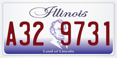 IL license plate A329731
