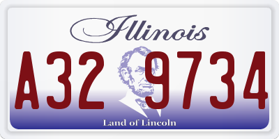 IL license plate A329734