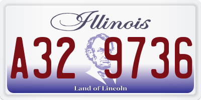 IL license plate A329736