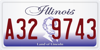 IL license plate A329743