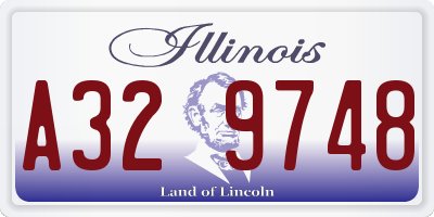 IL license plate A329748