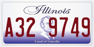 IL license plate A329749