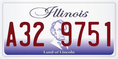 IL license plate A329751