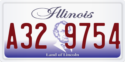 IL license plate A329754