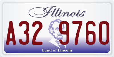 IL license plate A329760