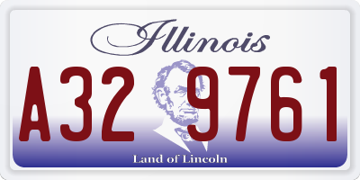 IL license plate A329761