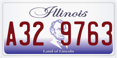 IL license plate A329763