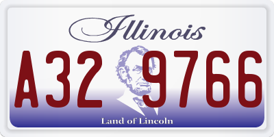 IL license plate A329766