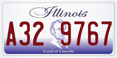 IL license plate A329767