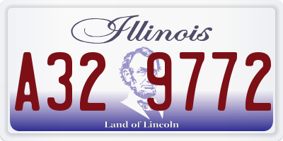 IL license plate A329772