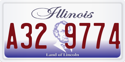IL license plate A329774