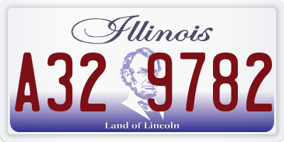 IL license plate A329782