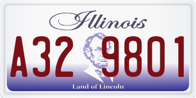 IL license plate A329801
