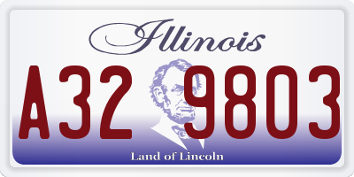 IL license plate A329803