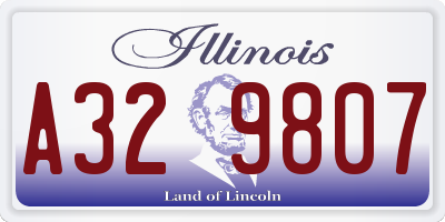IL license plate A329807
