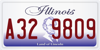 IL license plate A329809