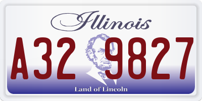 IL license plate A329827