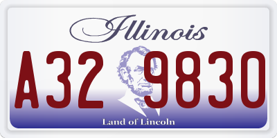 IL license plate A329830