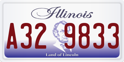 IL license plate A329833