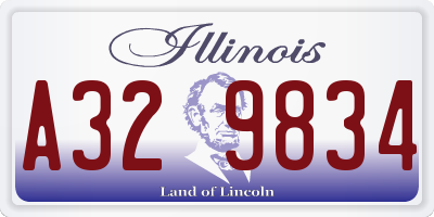 IL license plate A329834
