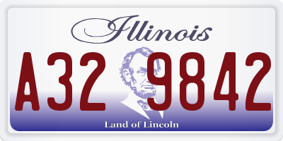 IL license plate A329842