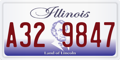 IL license plate A329847