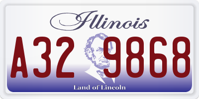 IL license plate A329868