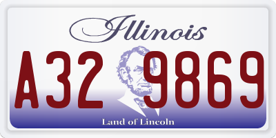 IL license plate A329869