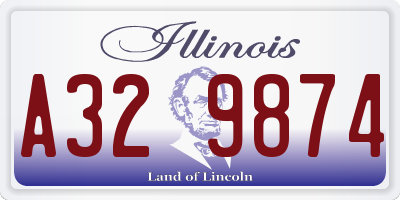 IL license plate A329874