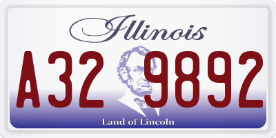 IL license plate A329892