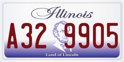 IL license plate A329905