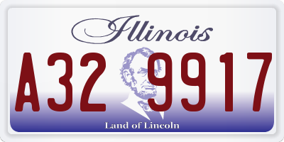 IL license plate A329917