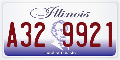 IL license plate A329921