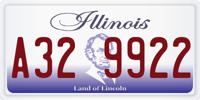IL license plate A329922