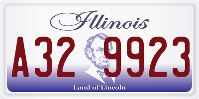 IL license plate A329923
