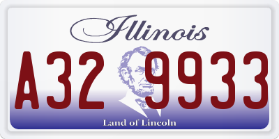 IL license plate A329933