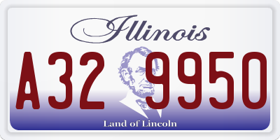 IL license plate A329950