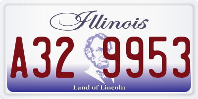 IL license plate A329953